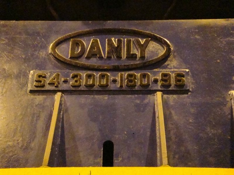 300 Ton, DANLY, S4-300-180-96T, 16"STR, 58"SH, 180" X 96"BA, 10-34SPM,FLOOR STND