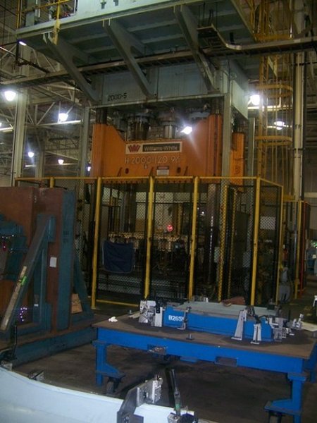 2000 Ton, WILLIAMS &amp; WHITE H-2000-120-96, 60"Str, 100"DLO, 154"X96"BA, 1000IPM, 