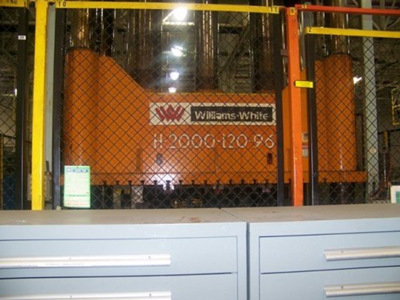2000 Ton, WILLIAMS &amp; WHITE H-2000-120-96, 60"Str, 100"DLO, 154"X96"BA, 1000IPM, 