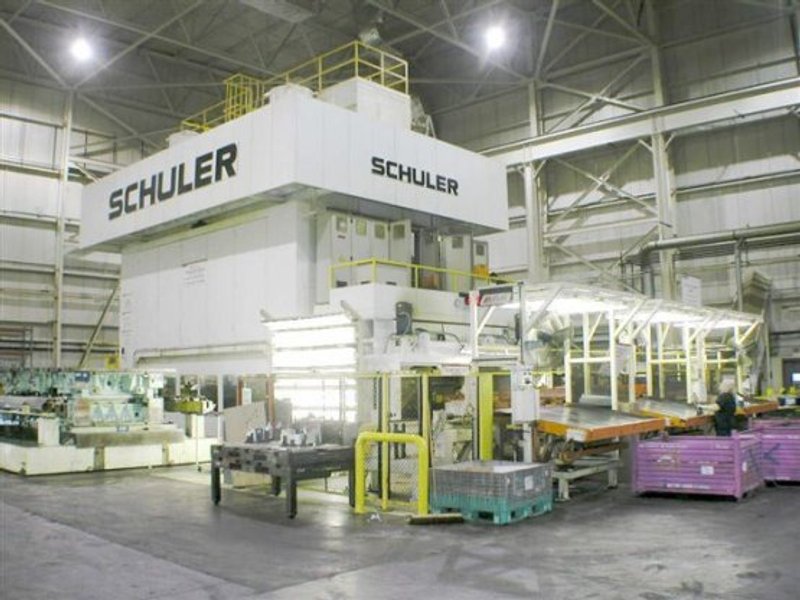 1500 Ton, SCHULER TBS2-1350-4-5384,36"STR,20"ADJ,54"SH,ROLLING BOLSTERS,2002    