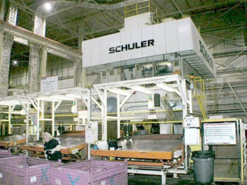 1500 Ton, SCHULER TBS2-1350-4-5384,36"STR,20"ADJ,54"SH,ROLLING BOLSTERS,2002    