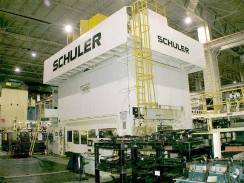 1500 Ton, SCHULER TBS2-1350-4-5384,36"STR,20"ADJ,54"SH,ROLLING BOLSTERS,2002    