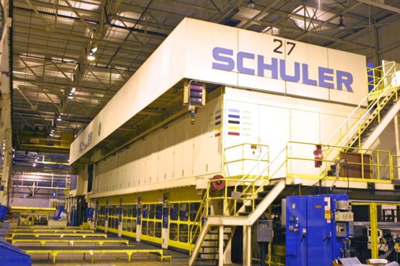 5800 Ton, SCHULER TBS6-5800-5-2300, 45"STR, 55"SH, 8-14SPM, 5 SLIDE, 10 BOLSTERS