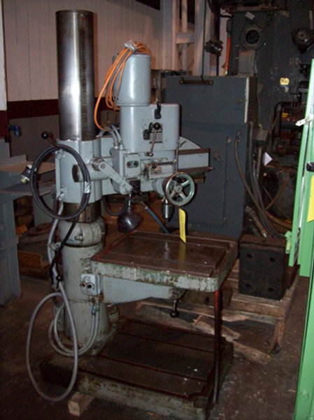 24&quot; X 20&quot; ARBOGA RADIAL ARM DRILL PRESS, MODEL ER 1830, 8&quot; COLUMN, ADJUSTABLE TABLE,1995