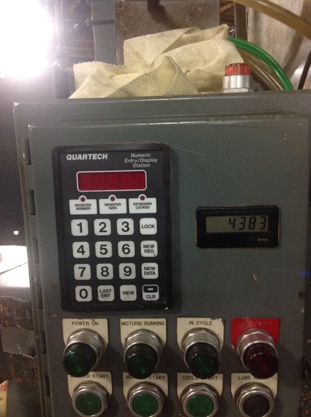 2&quot; MODERN MODEL 2LD CUT OFF MACHINE WITH 16&#039; AUTOMATIC BAR FEEDER , PLC CONTROLS, 1997