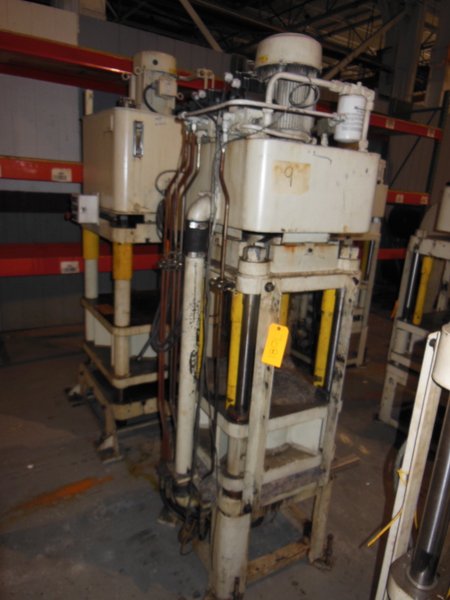 40 TON FISHER DYNAMIC UP ACTING 4 POST PRESS, 14" STR, 19" DLO, 22" X 22" BA