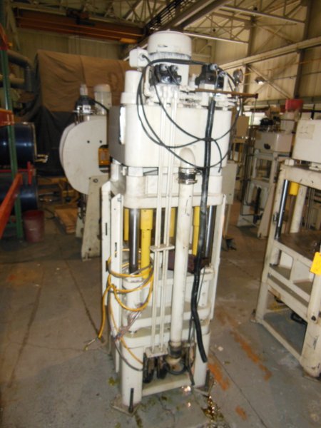 40 TON FISHER DYNAMIC UP ACTING 4 POST PRESS, 11" STR, 16" DLO, 22" X 22" BA