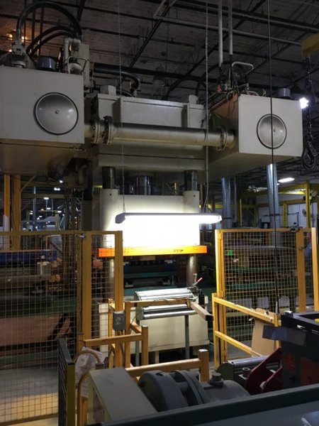 400 TON PH HYDRAULIC 4 POST PRESS, MODEL HD2-4P-300-40, 12" STR, 33" DLO, 81" LR X 60" FB BA