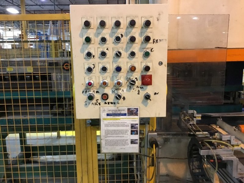 400 TON PH HYDRAULIC 4 POST PRESS, MODEL HD2-4P-300-40, 12" STR, 33" DLO, 81" LR X 60" FB BA