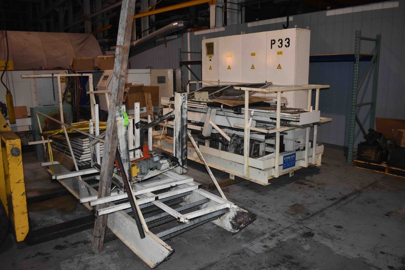 320 TON LAUFFER HYDRAULIC STRAIGHT SIDE PRESS, MODEL RPN 320, 14.5" STR, 24.8" DLO, 39" X 31" BA, 1993