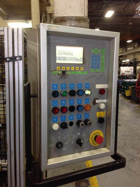 320 TON LAUFFER HYDRAULIC STRAIGHT SIDE PRESS, MODEL RPN 320, 14.5" STR, 24.8" DLO, 39" X 31" BA, 1993