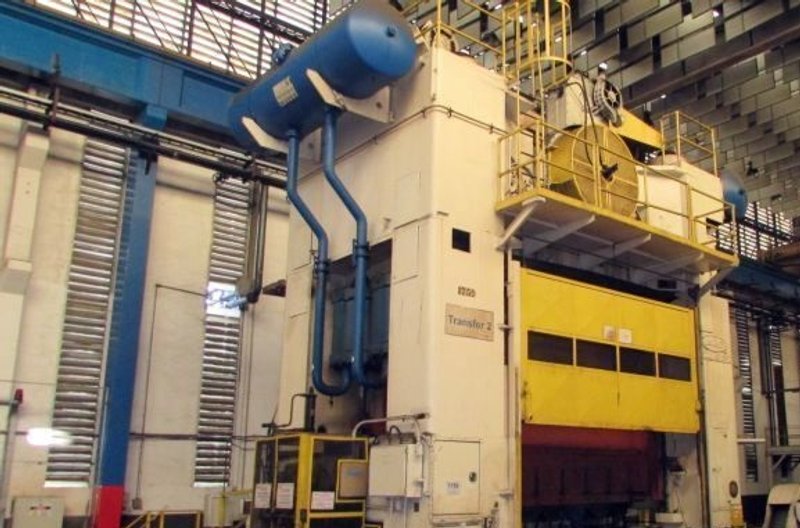 3000 TON DANLY PRESS, MODEL S2-3000-156 X 66 T.F., 16" STR, 48" SH, 156" LR X 66" FB BA, 18-25 SPM VARI, YEAR 1980