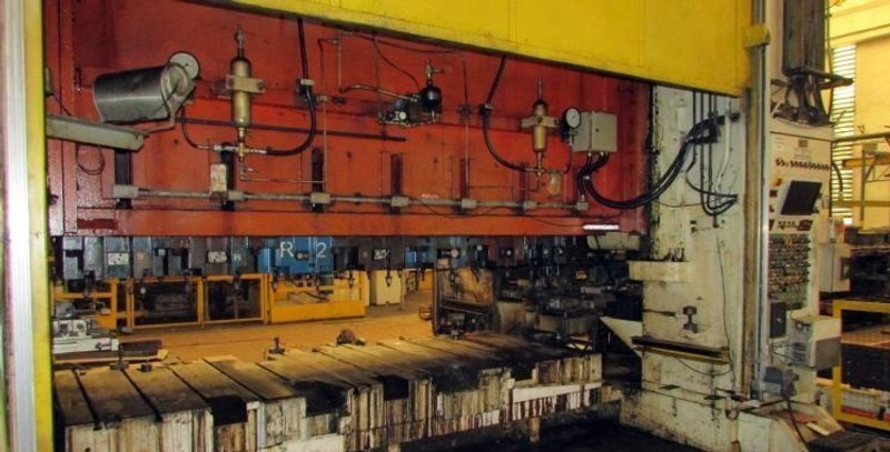 3000 TON DANLY PRESS, MODEL S2-3000-156 X 66 T.F., 16" STR, 48" SH, 156" LR X 66" FB BA, 18-25 SPM VARI, YEAR 1980