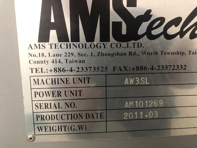 AMS TECH AW3SL WIRE EDM (2011) AC Servo Motor/Linear Motor