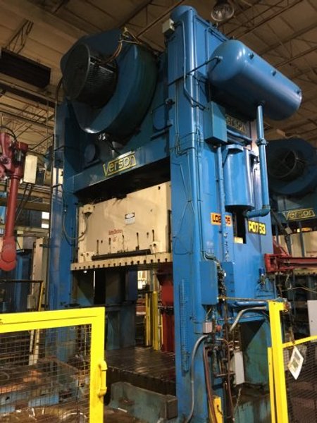 800 Ton Verson S2-800-108-60t Straight Side Mechanical Metal Stamping Press