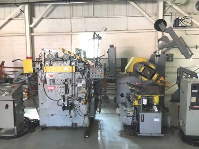 12000 Lbs. x 40&quot; Wide ROWE Used Coil Reel with Powered Straightener For Sale.  Underpower!