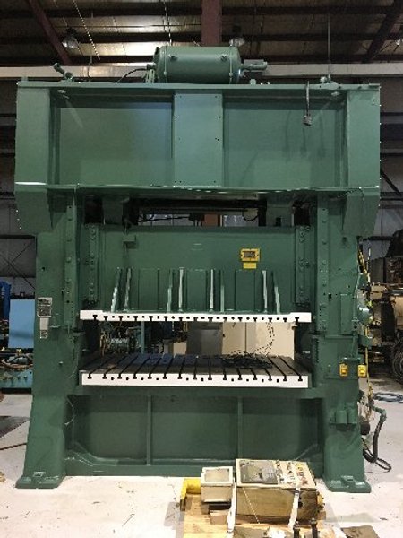 300 Ton MINSTER E2-300-96-48 Straight Side Mechanical Metal Stamping Press, Rebuilt