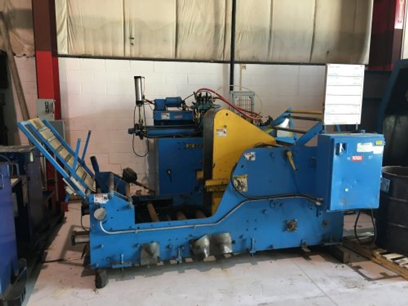 8000 Lbs. ROWE Coil Cradle, 20" Max Coil Width, 60" max O.D., powered payout