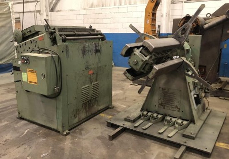 10000 Lbs. LITTELL Coil Reel and Straightener