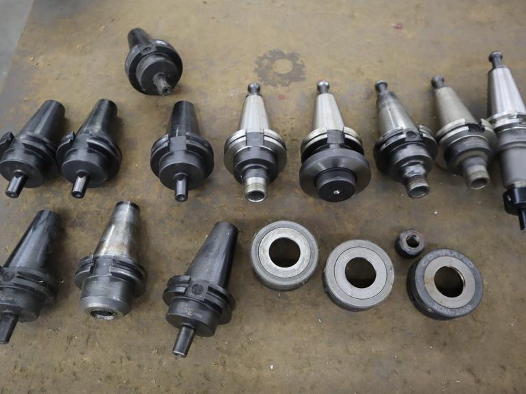 CAT40 Assorted Tool Holders, Jacobs Taper Shanks, ER Collet ***Missing Parts***- Auction Item