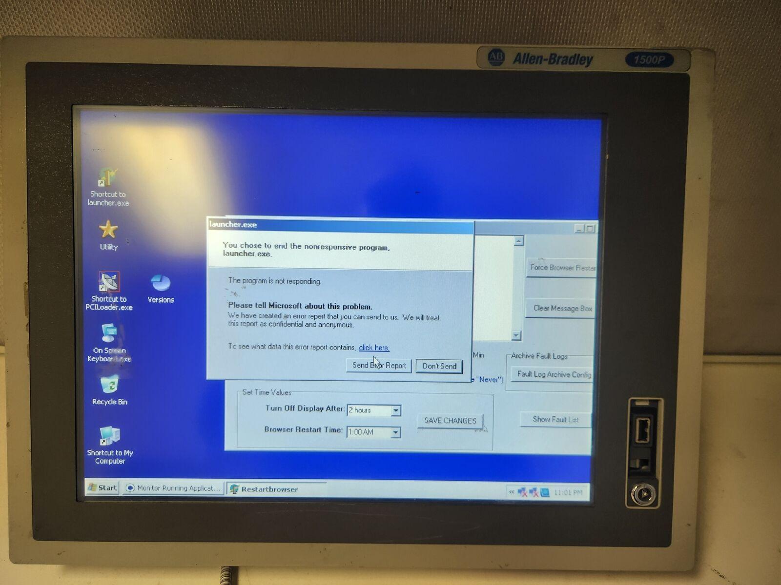 ALLEN BRADLEY VERSAVIEW 1500P 6181P-15TPXP/E USED WORKING