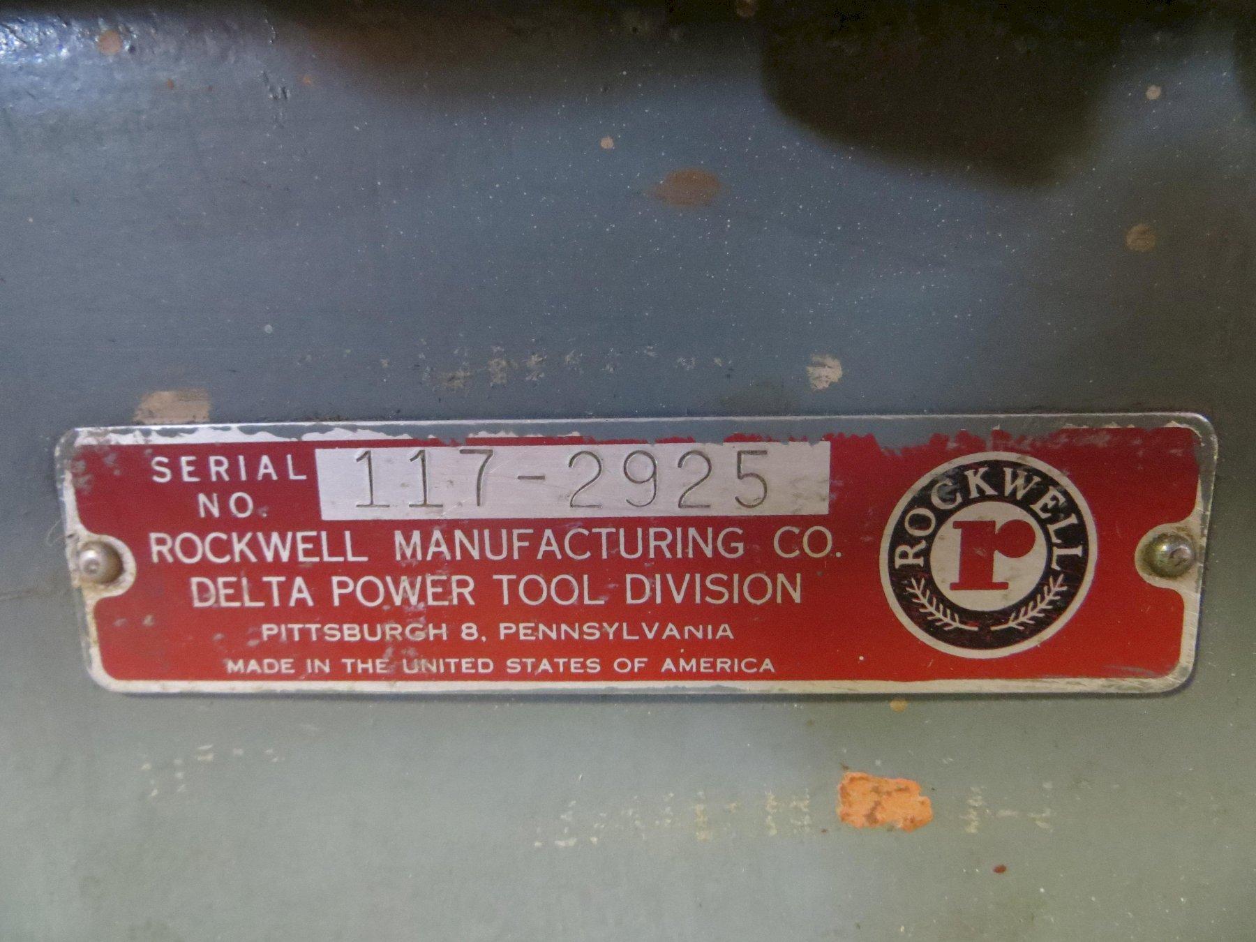 12/14" Rockwell / Delta Tilting Arbor Table Saw