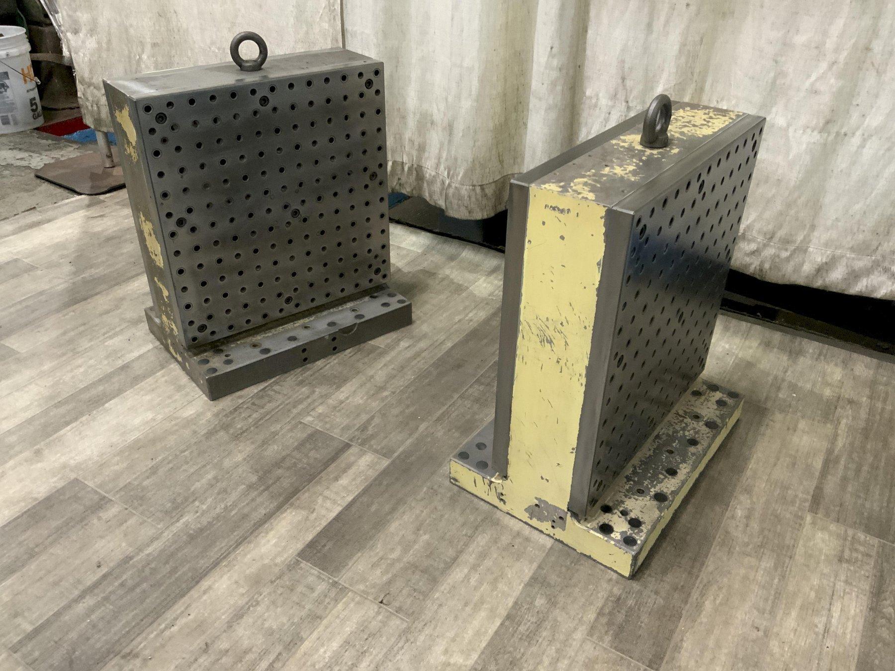 (2) 20-1/2" X 7" X 23-1/2" DRILLED & TAPPED TOMBSTONES: STOCK #80909