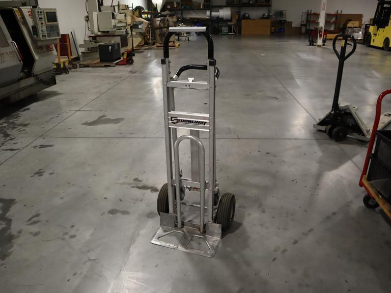 Strongway 2 Wheel Dolly, Vertical/Angled Convertible with Pneumatic Tires- Auction Item