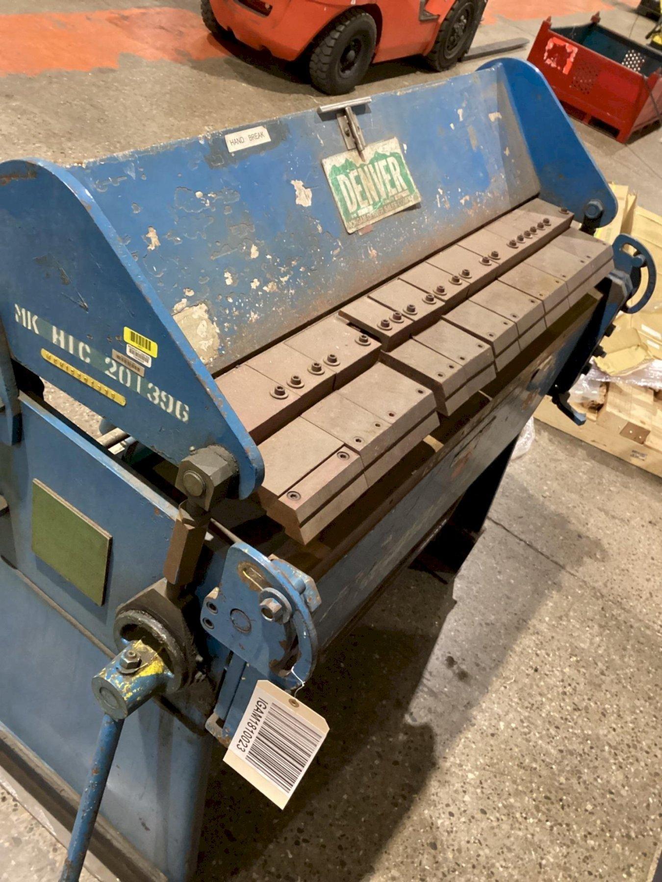 DENVER MKHIC201396 Pan-Hand Press Brake USED
