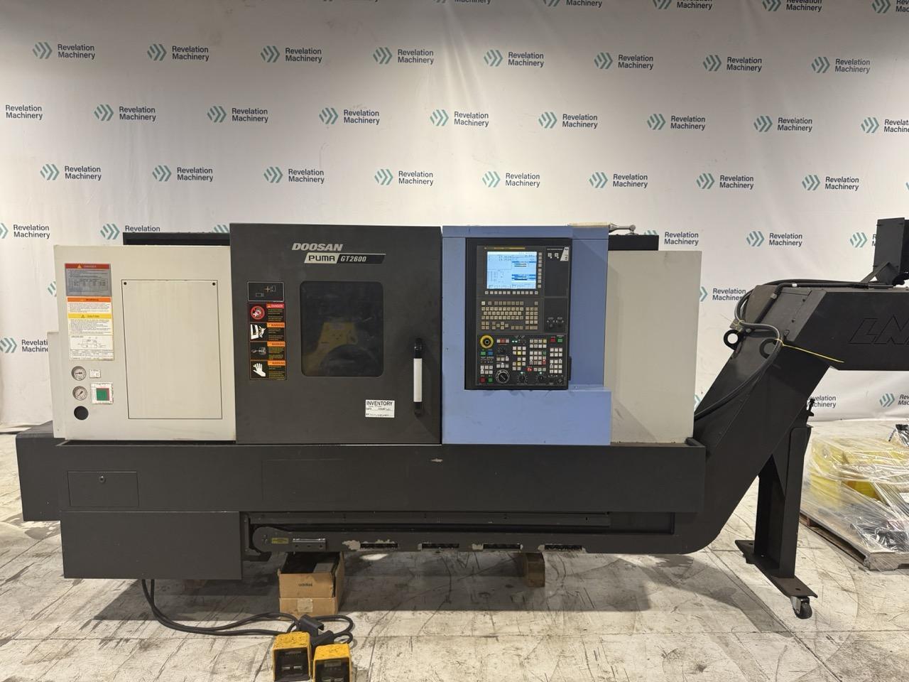 Doosan PUMA GT2600 CNC Lathe, 2017 – Presetter, Chip Conveyor