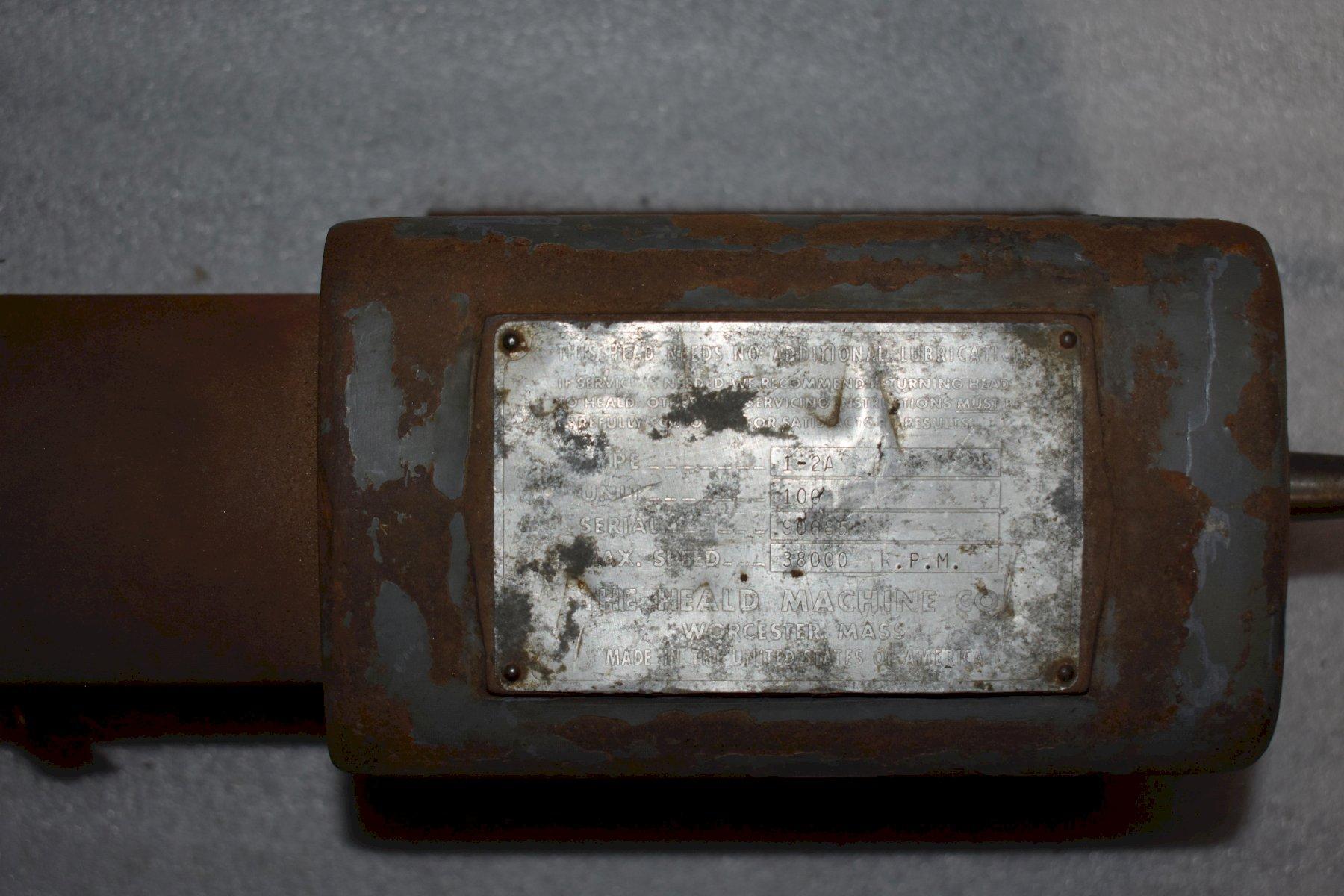 HEALD RED HEAD SPINDLE, Type 1-2A, 38,000 Max RPM.