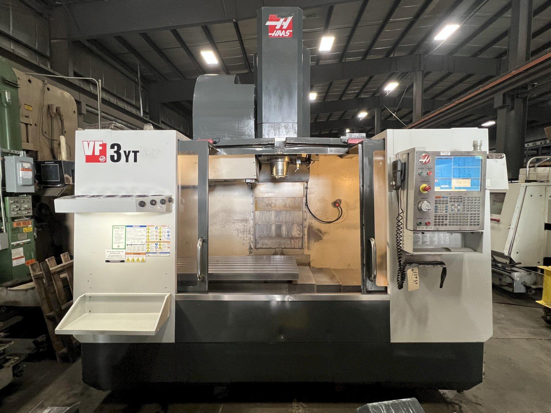 HAAS VF-3YT/50 VERTICAL MACHINING CENTER, 50 TAPER, 30 ATC, THRU SPINDLE, 2011