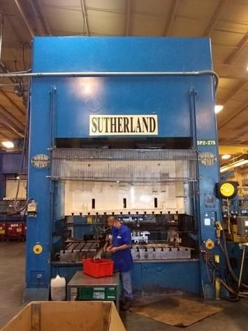250 Tons Sutherland press Model SP2-D-250-96-48-10