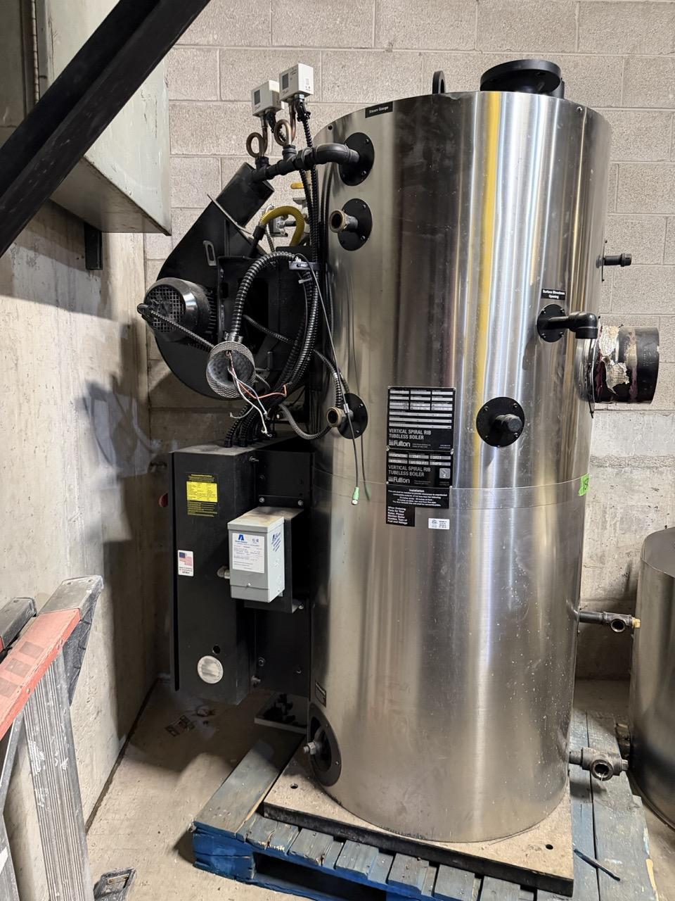 Fulton VSRT-30 300 kW Ultra-Efficient Vertical Tubeless Steam Boiler, 2023