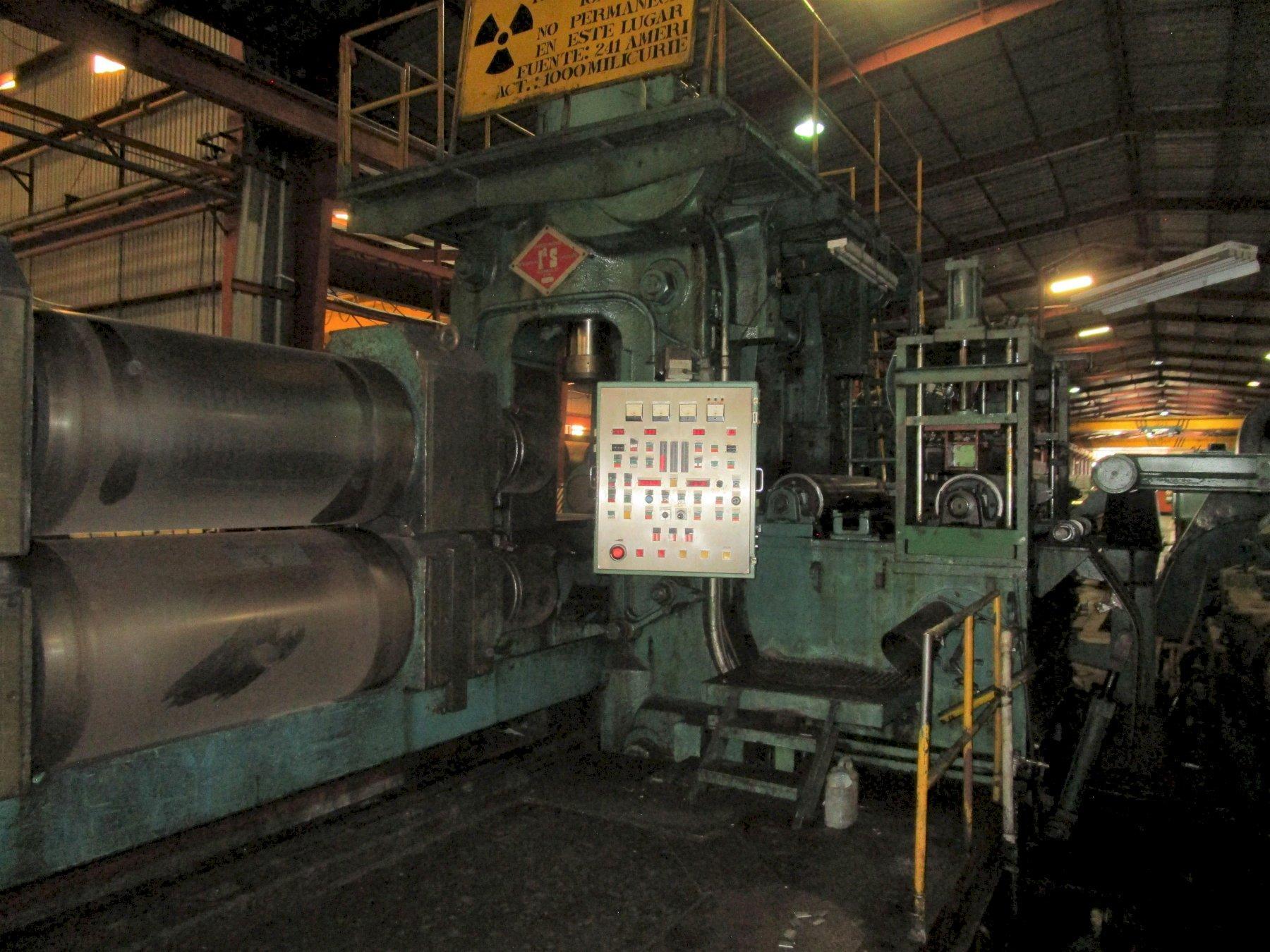 55" (1400mm) x 2.0mm - .15mm I2S/Mesta 2HI Temper Pass Mill 