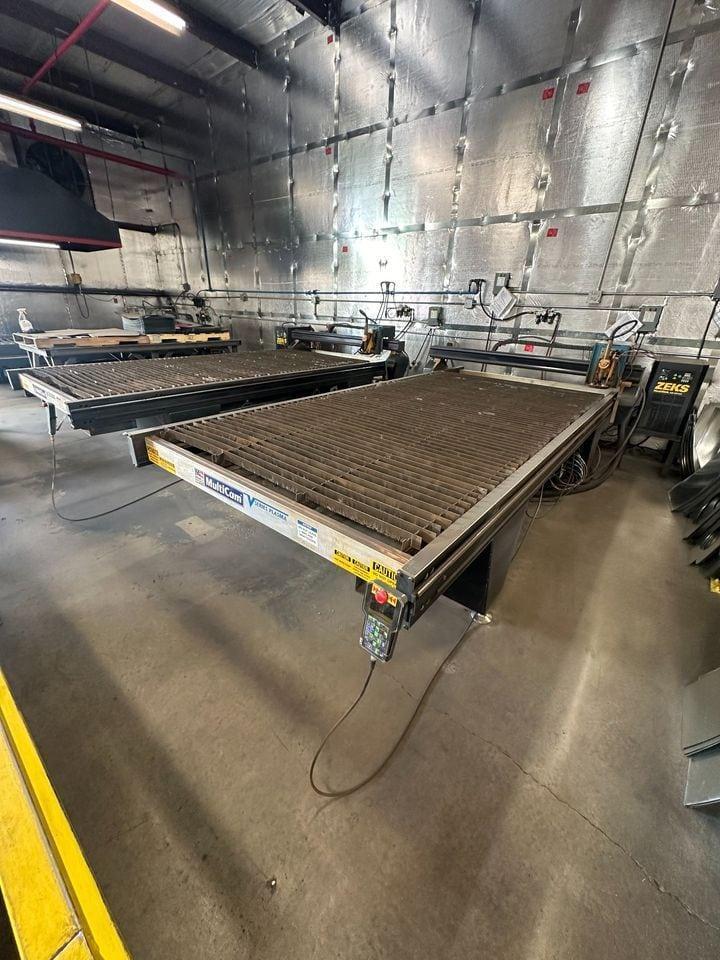 5′ x 10′ Multicam V-series CNC Plasma Table, 2016 – Hypertherm Max 65