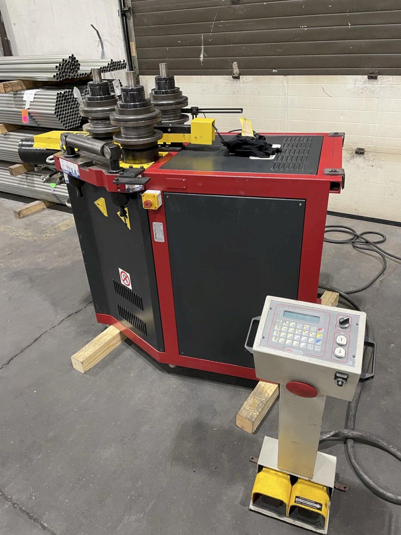 3.15" x 3.15" x .315" TAURING "DELTA 60" HYDRAULIC CNC ANGLE AND PROFILE BENDING ROLL