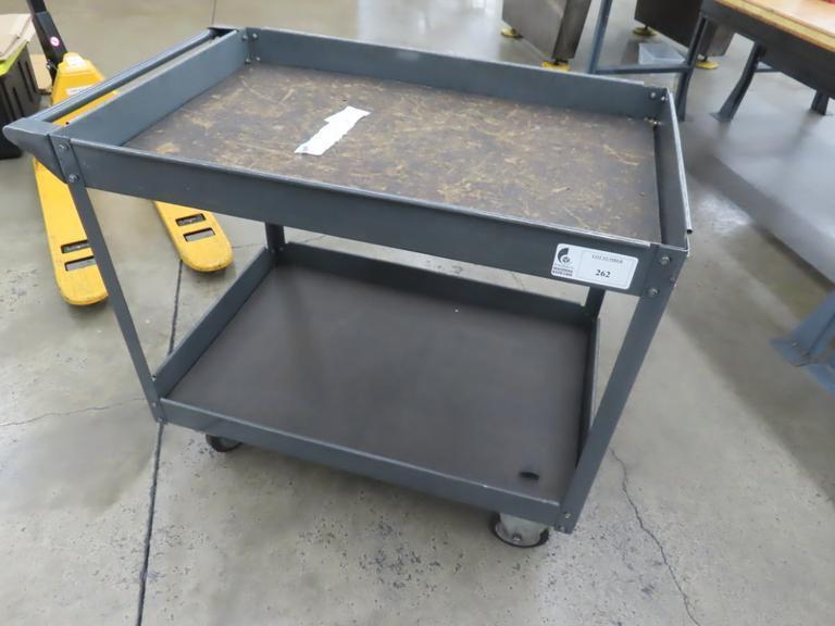 Metal Cart Portable on Casters- Auction Item