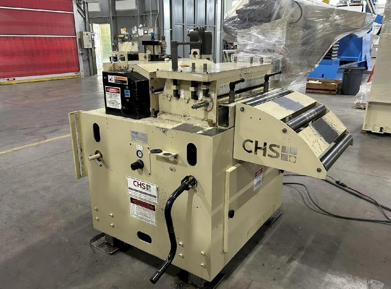 24" Wide x .110" NIDEC-CHS Servo Roll Feed Straightener Combination For Sale