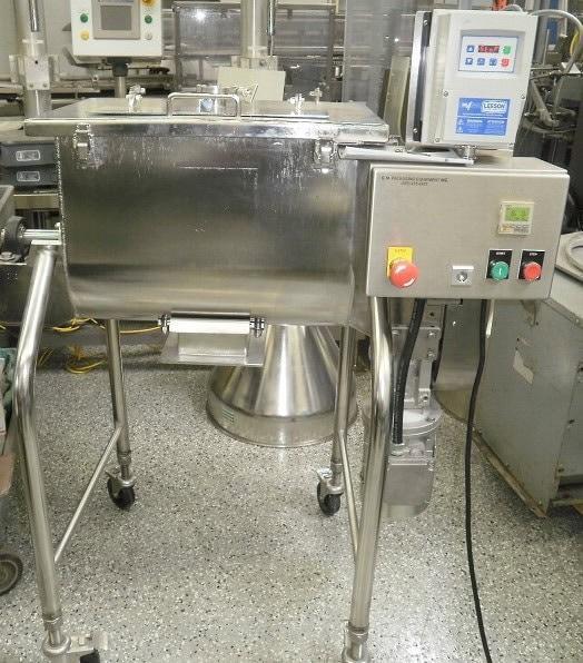2 Cubic foot Stainless steel Double Ribbon Blender – Unused 1HP Motor & Gearbox 120v, Full Rebuilt Electronics.