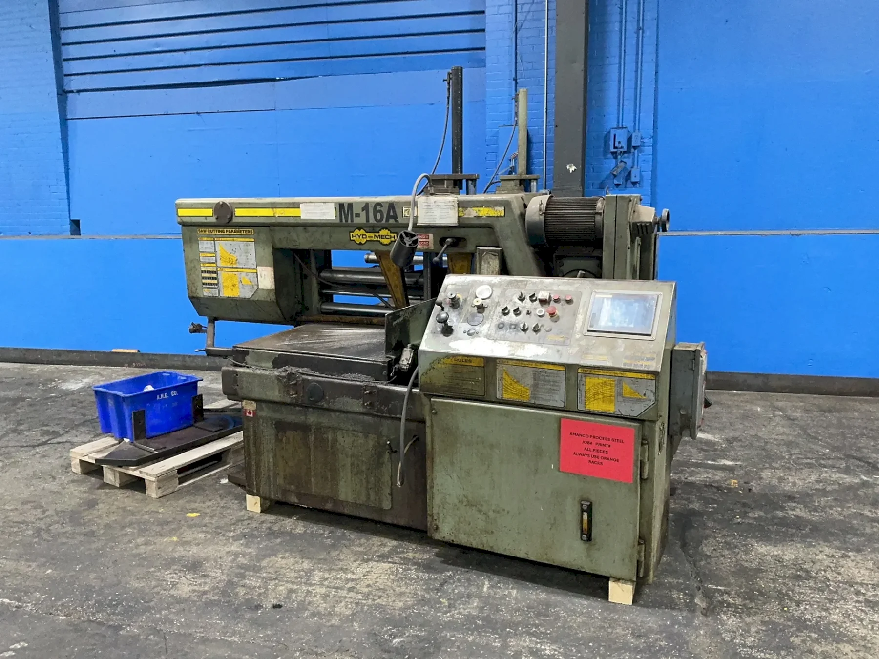 HYD-MECH 17” X 33”  HORIZONTAL BAND SAW  -  M-16A