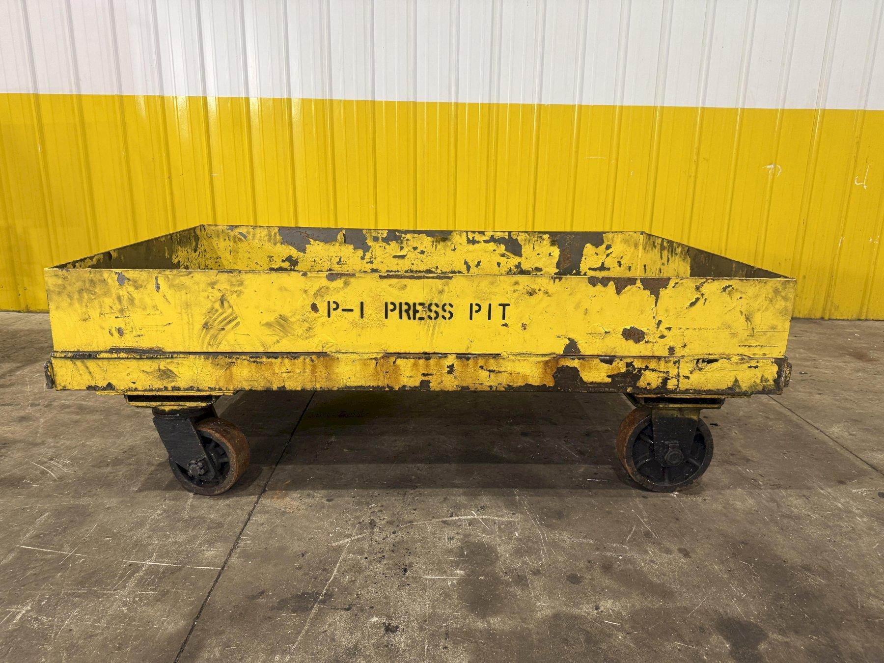 42" X 72" HEAVTY DUTY ROLLING CART ON STEEL CASTERS: YOBRO #25443