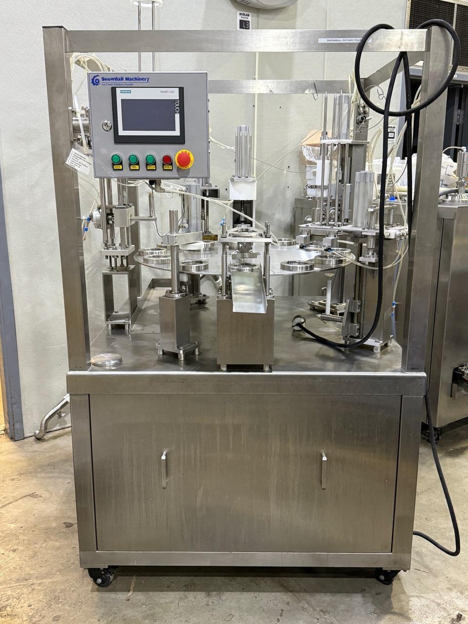 SnowBall Machinery SNFL4 Rotary Ice Cream Filling Machine, 2020