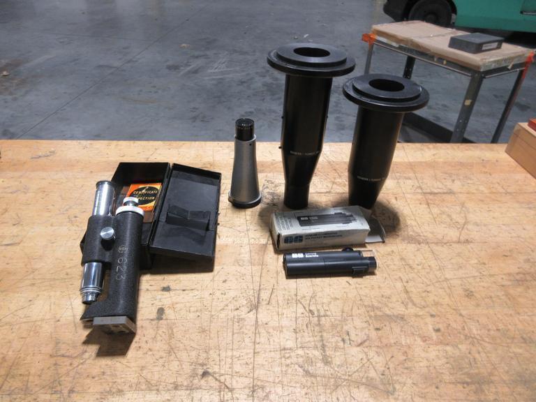 Scherr Tumico Lenses (2) 50x, (1) 20x, and (1) Edmund 30x Pocket Microscope, (1) Bosch & Lomb 32mm  0.10 Portable Microscope- Auction Item
