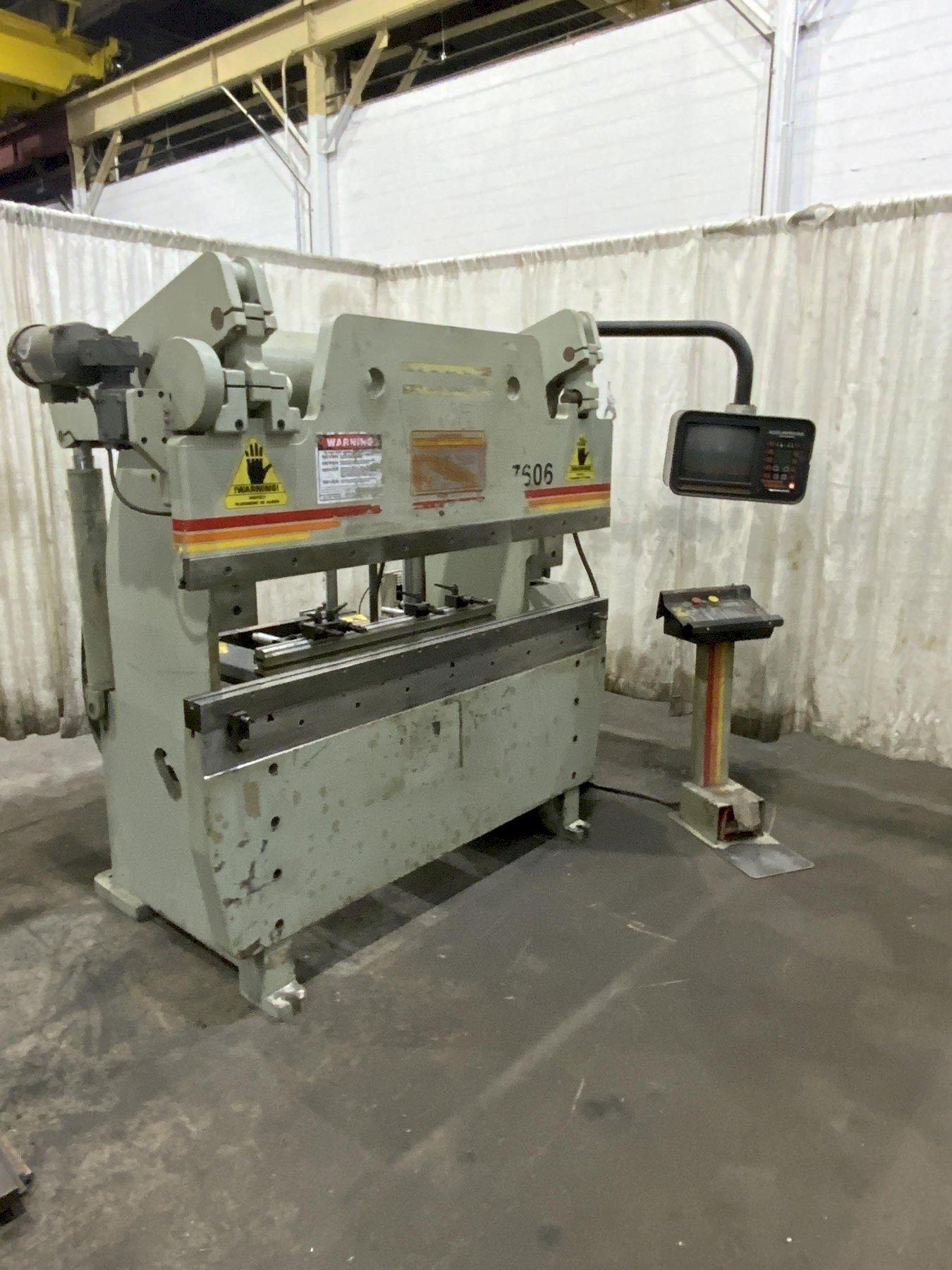 60 TON X 6' ACCURPRESS MODEL 7606 CNC HYDRAULIC PRESS BRAKE: STOCK #80830