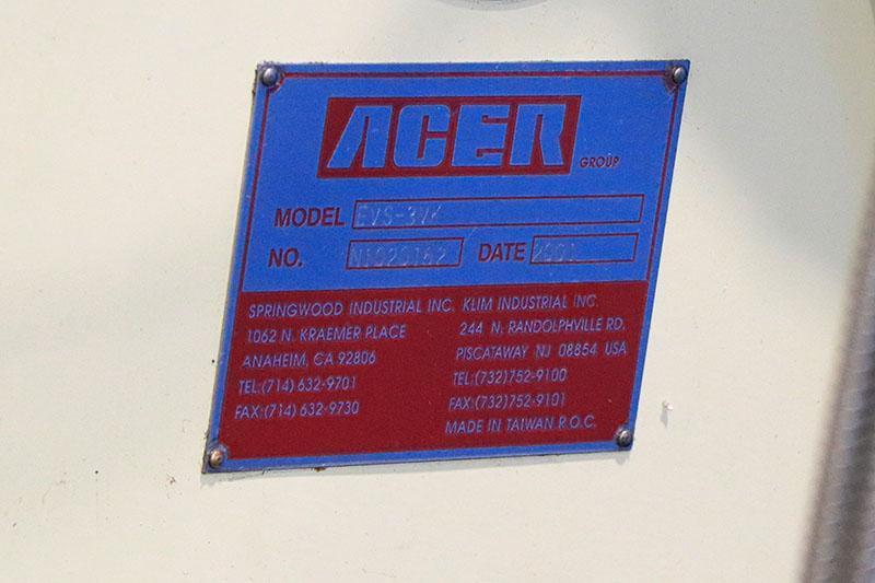 ACER VERTICAL MILLING MACHINE, MODEL: E-MILL 3VK
