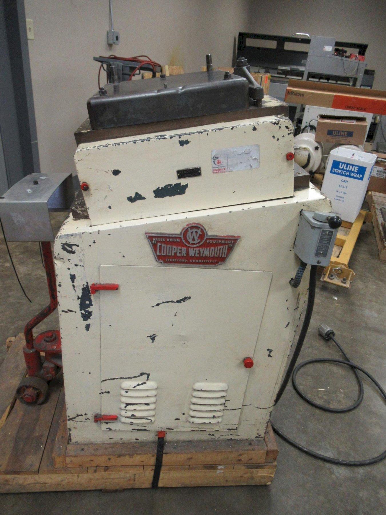 Cooper Weymouth 17-Roll Coil / Stock Straightener, 12" Width Capacity