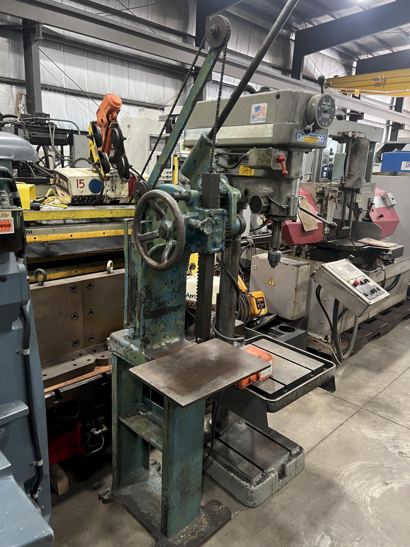 5 TON FAMCO ARBOR PRESS, MODEL 3 1/2 WITH STAND