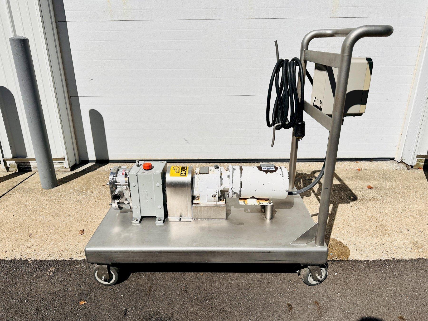 Fristam Pumps True CIP  Positive Displacement Dual Rotor Transfer Pump w/Variable Speed Drive