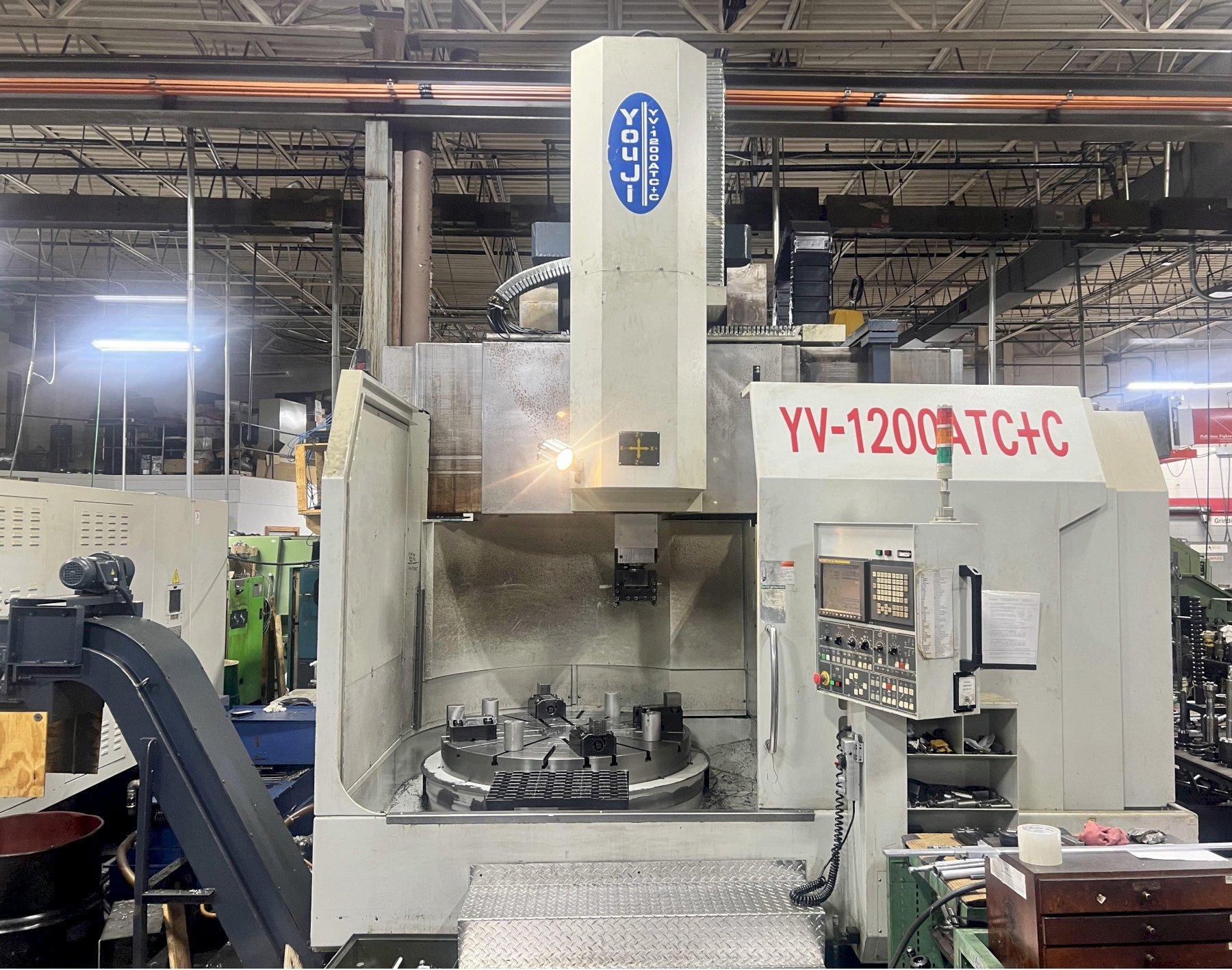 You Ji YV-1200 ATC+C CNC Vertical Lathe with Live Tooling For Sale 2006